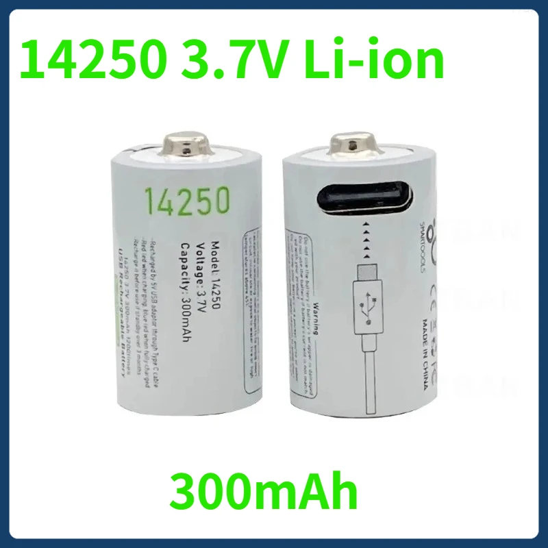 14250 3.7V Usb 300mAh Rechargeable Lithium Battery Sensor Battery - Red/Green Laser Pointer Battery Free Cable
14250 3.7V Usb 300mAh Rechargeable Lithium Battery Sensor Battery - Red/Green Laser Pointer Battery Free Cable