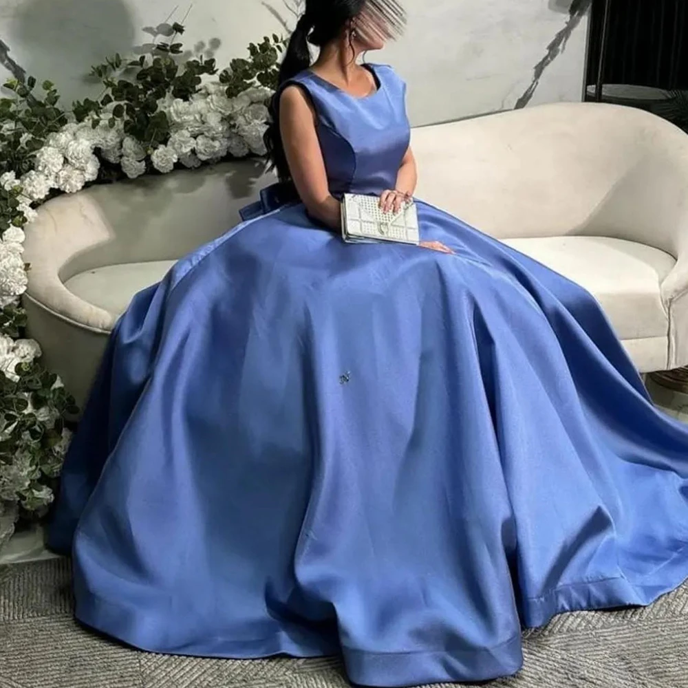 Bow Panel Train A-Line Floor Length Crew neck Temperament and High Quality Evening Dresses Off the Shoulder Jersey Sleeveless
Bow Panel Train A-Line Floor Length Crew neck Temperament and High Quality Evening Dresses Off the Shoulder Jersey Sleeveless