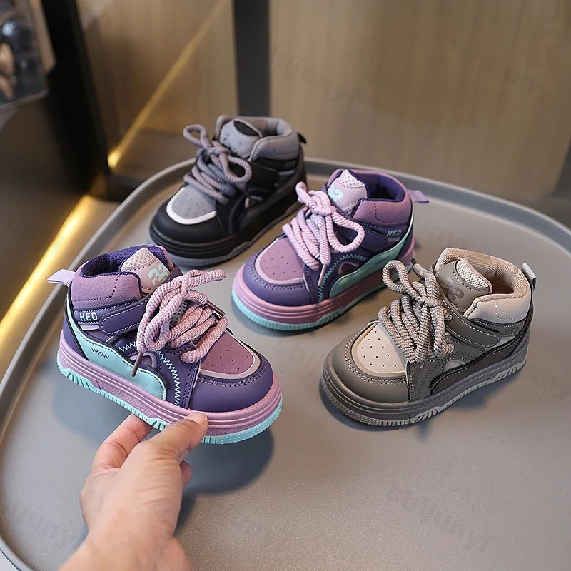 Children's Spring Autumn New Sports Shoes Boy's Casual Trend Board Shoes High Top Girl's Fashion Comfort Running Shoes Sneakers
Children's Spring Autumn New Sports Shoes Boy's Casual Trend Board Shoes High Top Girl's Fashion Comfort Running Shoes Sneakers
