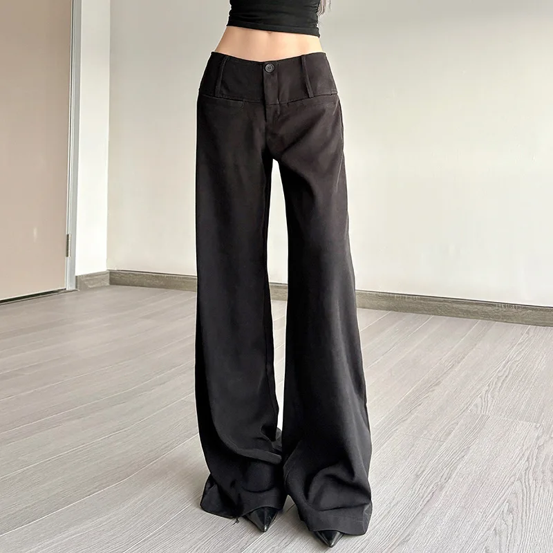 2026 New Black Wide Leg Suit Pants Women Casual Loose All-match Trousers Daily Commute Simple Elegant Long Bottoms
2026 New Black Wide Leg Suit Pants Women Casual Loose All-match Trousers Daily Commute Simple Elegant Long Bottoms