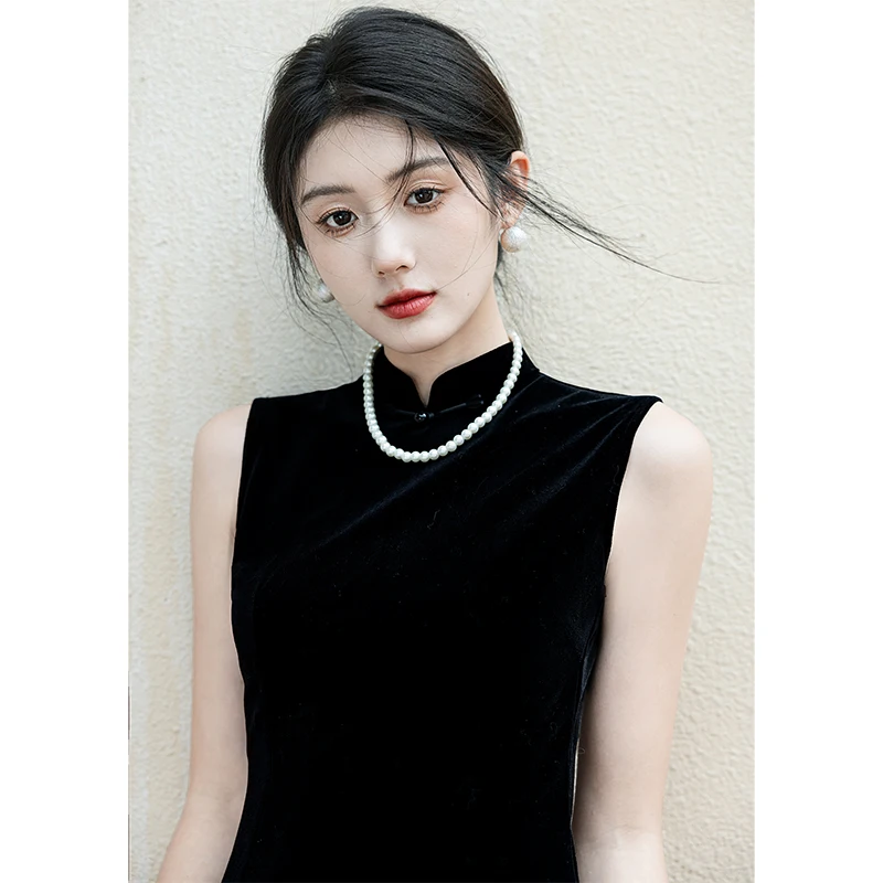 Шелковый бархат Ele Bla для женщин, простая, но сли, повседневная одежда, совы для выступлений, традиционная китайская мода
Шелковый бархат Ele Bla для женщин, простая, но сли, повседневная одежда, совы для выступлений, традиционная китайская мода