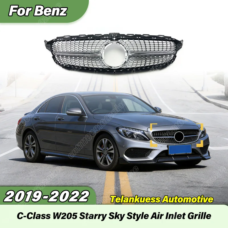 For Mercedes Benz C Class W205 C205 S205 2019 2020 2021 2022 Car Diamond Style Front Bumper Air Intake Grille Accessories
For Mercedes Benz C Class W205 C205 S205 2019 2020 2021 2022 Car Diamond Style Front Bumper Air Intake Grille Accessories
