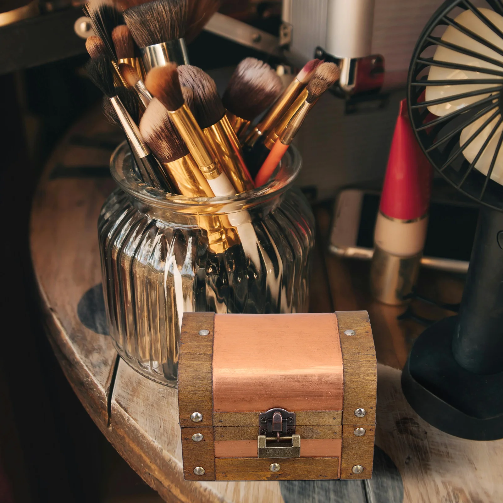 Lockable Vintage Wooden Jewelry Box Small Decorative Treasure Chest Storage for Necklaces Earrings Rings Letters Trinkets
Lockable Vintage Wooden Jewelry Box Small Decorative Treasure Chest Storage for Necklaces Earrings Rings Letters Trinkets