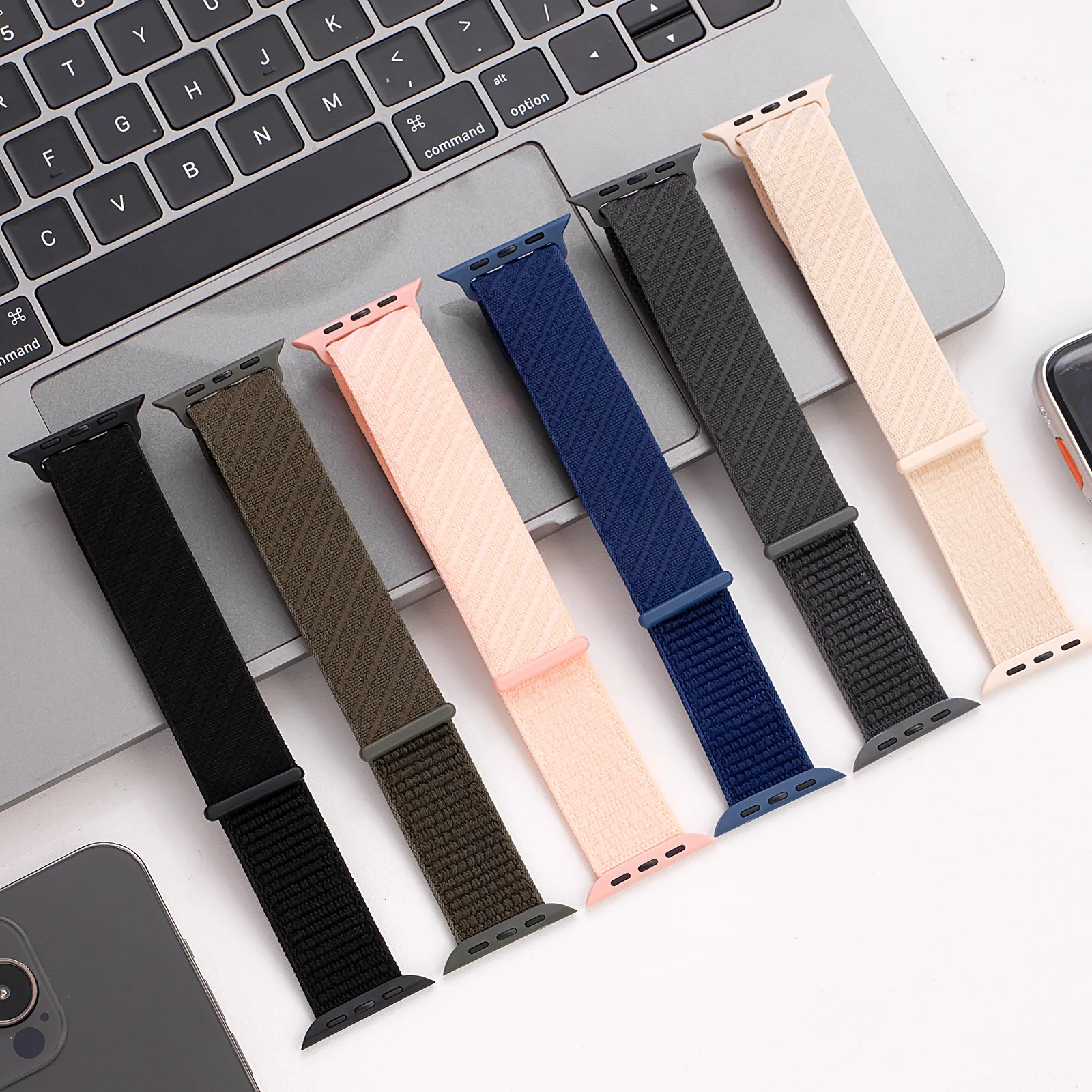 Nylon Loop Strap for Apple Watch Ultra 2/1 49mm 10 46mm 42mm 9 8 7 41mm 45 Soft Watch Bracelet for iWatch SE 6 5 44mm 40 Band
Nylon Loop Strap for Apple Watch Ultra 2/1 49mm 10 46mm 42mm 9 8 7 41mm 45 Soft Watch Bracelet for iWatch SE 6 5 44mm 40 Band