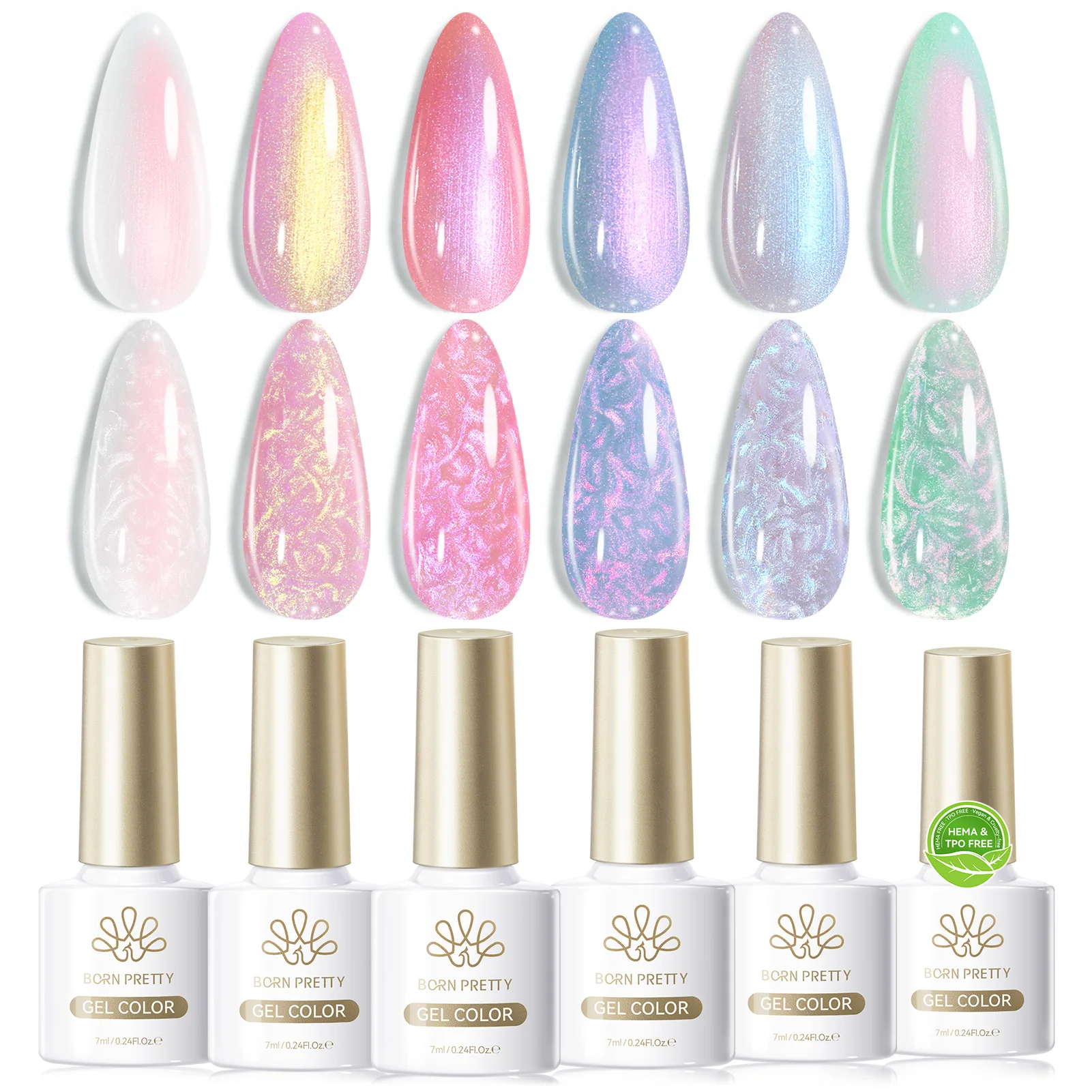 BORN PRETTY 7ml Milky Planet Shell Thread Nail Gel Polish 6pcs/Set Ultra Shine Pearl White Soak Off UV Gel Nail Art Varnish Kit
BORN PRETTY 7ml Milky Planet Shell Thread Nail Gel Polish 6pcs/Set Ultra Shine Pearl White Soak Off UV Gel Nail Art Varnish Kit
