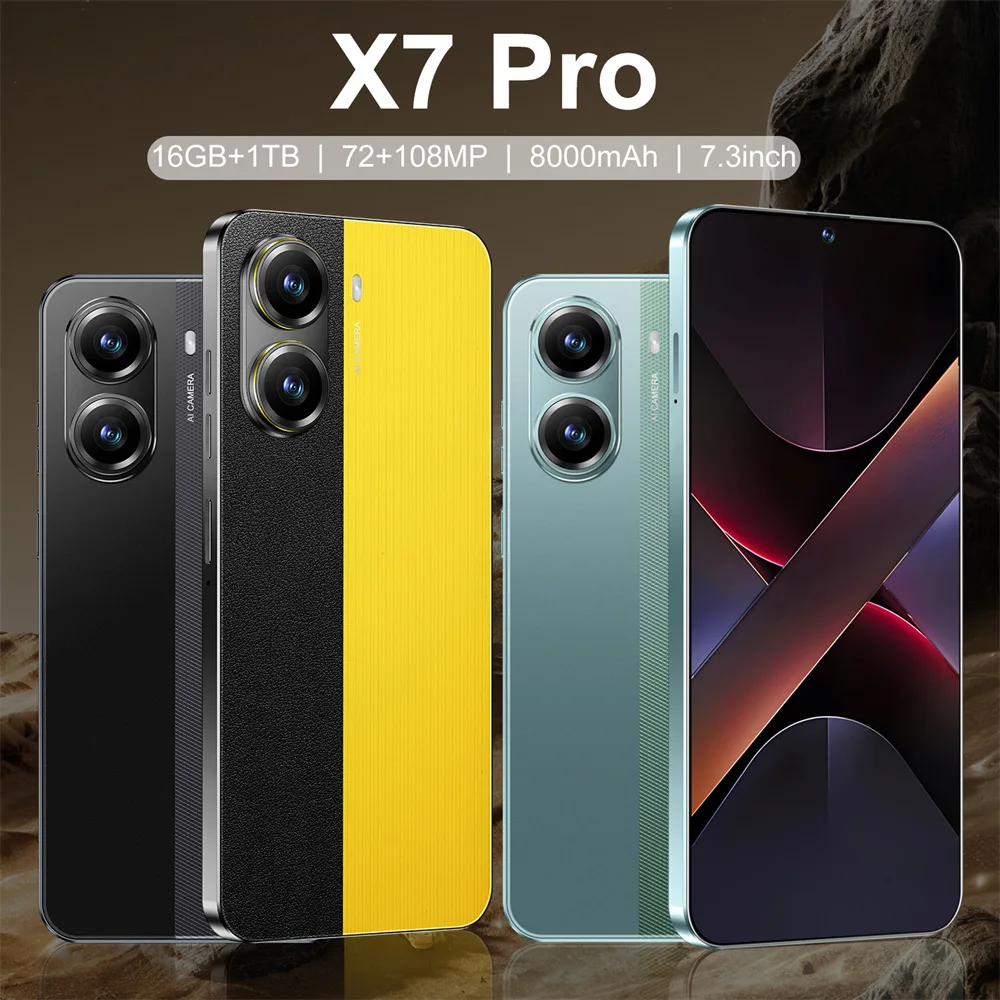 2025 New X7 Pro Case for 7.3HD Smartphone 5G Dual Card Android 14 Global Version 8000mAh Battery
2025 New X7 Pro Case for 7.3HD Smartphone 5G Dual Card Android 14 Global Version 8000mAh Battery