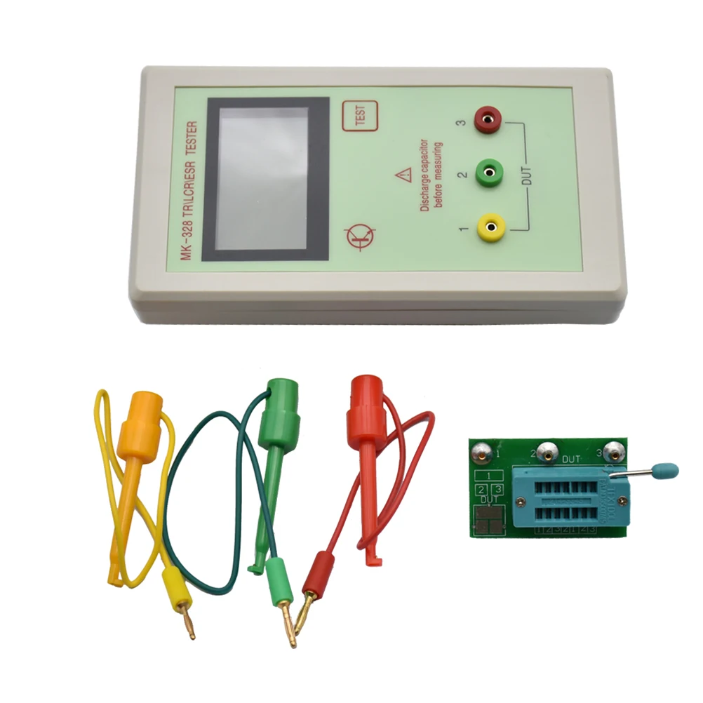 Tester Meter Inductance NPN PNP MOSFET JFET Diode Thyristor Triac Microcontroller LCD
Tester Meter Inductance NPN PNP MOSFET JFET Diode Thyristor Triac Microcontroller LCD