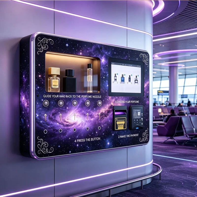 Self Service Perfume Tester Machine Smart Fragrance Sampling Kiosk with Digital Screen Wholesale Customized
Self Service Perfume Tester Machine Smart Fragrance Sampling Kiosk with Digital Screen Wholesale Customized
