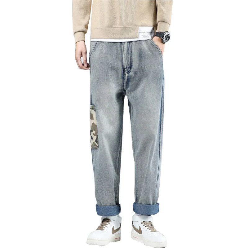 Jeans Men Men's Straight Denim Cargo Pants Biker Jeans Men Baggy Loose Blue Jeans Hip Hop Skate Pants
Jeans Men Men's Straight Denim Cargo Pants Biker Jeans Men Baggy Loose Blue Jeans Hip Hop Skate Pants