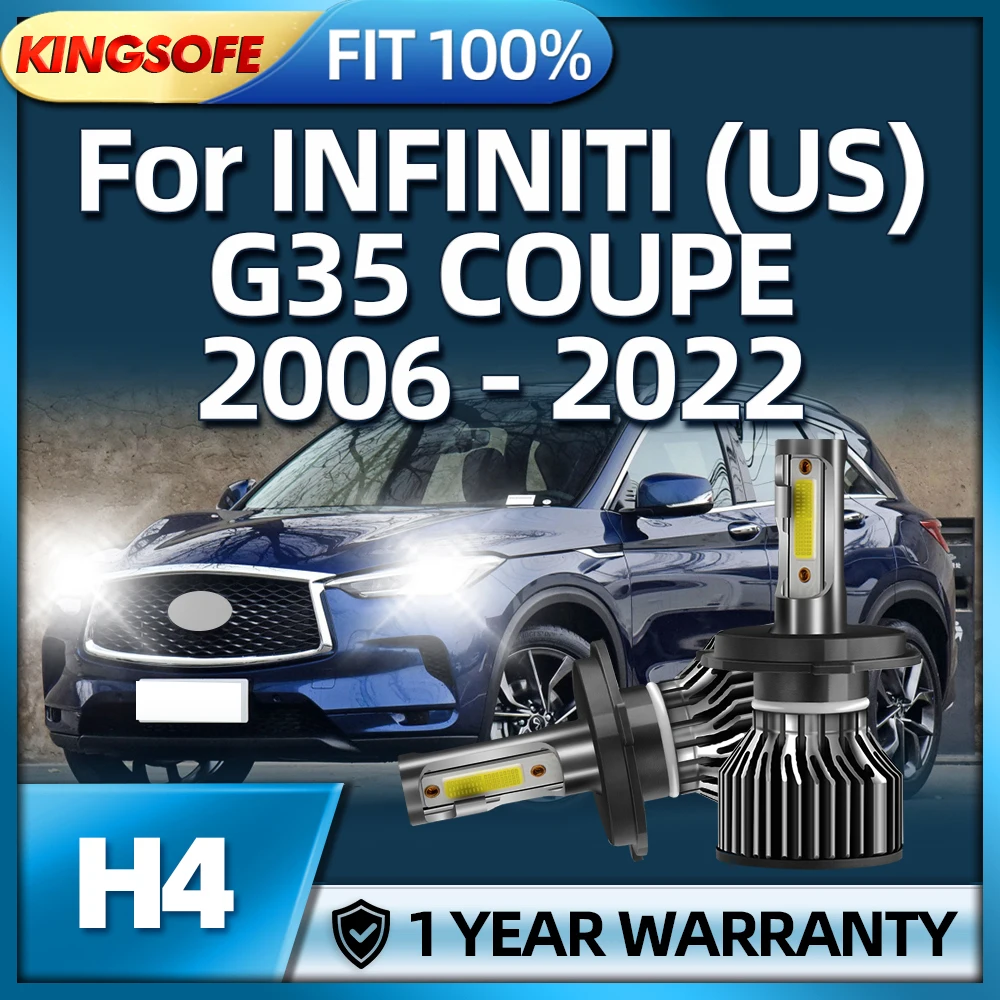 KINGSOFE LED H4 30000LM Car Headlight Bulbs Auto Lamp For INFINITI (US) G35 COUPE 2006 2007 2008 2009 2010 2011 2012 2013- 2022
KINGSOFE LED H4 30000LM Car Headlight Bulbs Auto Lamp For INFINITI (US) G35 COUPE 2006 2007 2008 2009 2010 2011 2012 2013- 2022