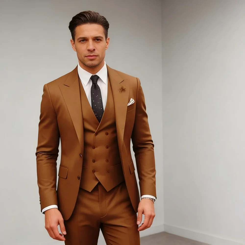 Элегантный розовый 3-х предметный приталенный мужской костюм с жилетом и брюками для свадьбы, смокинг жениха, выпускной, деловой пиджак для мужской вечеринки
Элегантный розовый 3-х предметный приталенный мужской костюм с жилетом и брюками для свадьбы, смокинг жениха, выпускной, деловой пиджак для мужской вечеринки