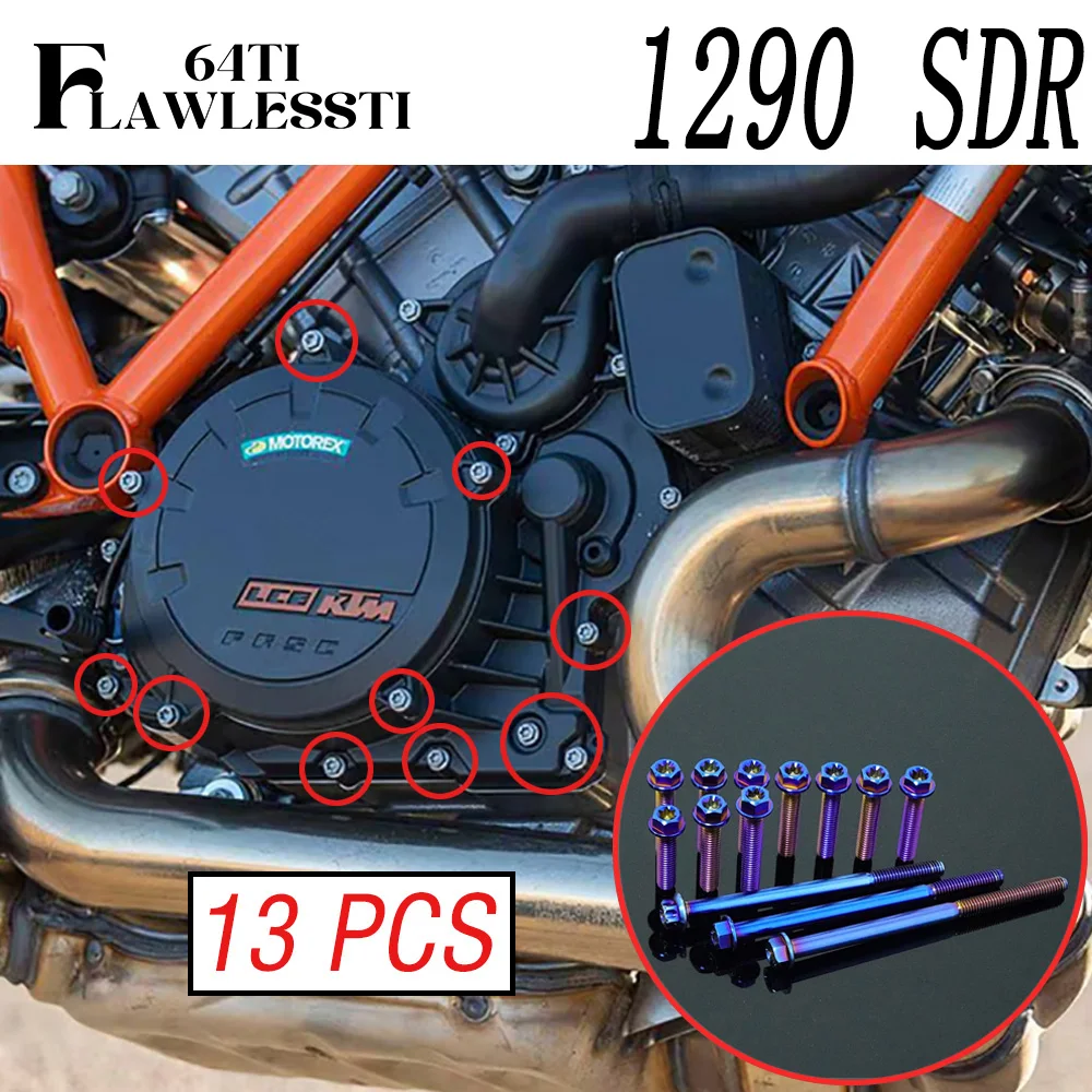 FLAWLESSTI Gr5 Titanium Bolt Magneto Cover Clutch Cover Water Pump Bolt For KTM 1290 SDR
FLAWLESSTI Gr5 Titanium Bolt Magneto Cover Clutch Cover Water Pump Bolt For KTM 1290 SDR