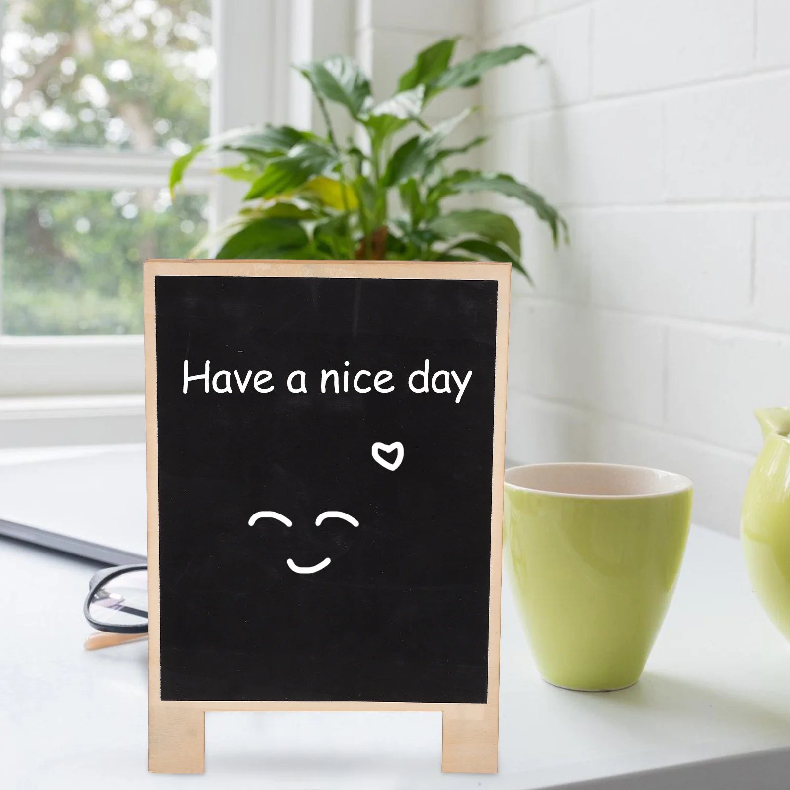 Chalkboard Sign with Wooden Easel Reusable Message Board for Restaurant Wedding Party Decor Small Writing Board Desk Display
Chalkboard Sign with Wooden Easel Reusable Message Board for Restaurant Wedding Party Decor Small Writing Board Desk Display