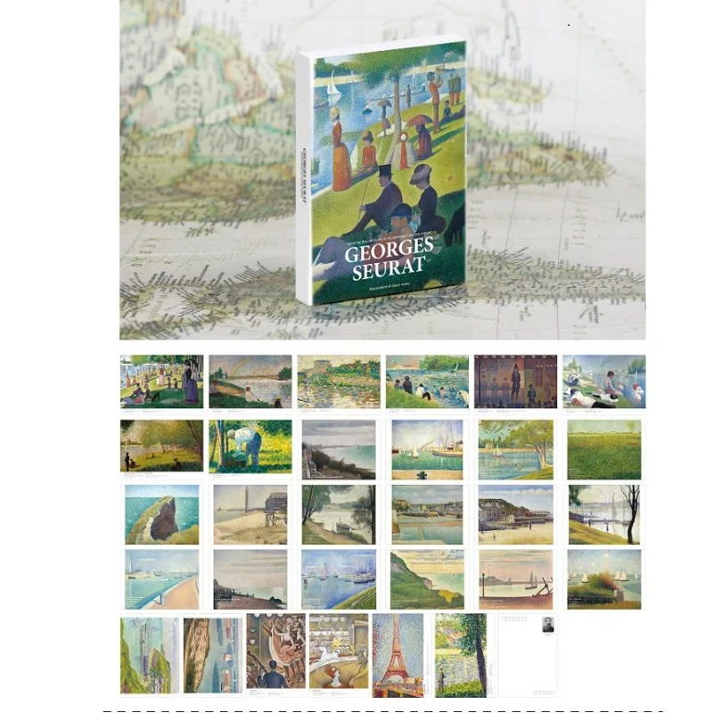 30 Pcs/Set Georges Seurat Style Greeting Cards Fashion Postcards for DIY Journal Decoration Wish Stationery Gift
30 Pcs/Set Georges Seurat Style Greeting Cards Fashion Postcards for DIY Journal Decoration Wish Stationery Gift