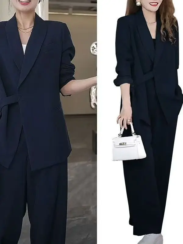 plus Size Women's Wide Leg Pants Suit Two-Piece Set Spring New Style Brand Tag Removed Professional Women's Pantsuit
plus Size Women's Wide Leg Pants Suit Two-Piece Set Spring New Style Brand Tag Removed Professional Women's Pantsuit