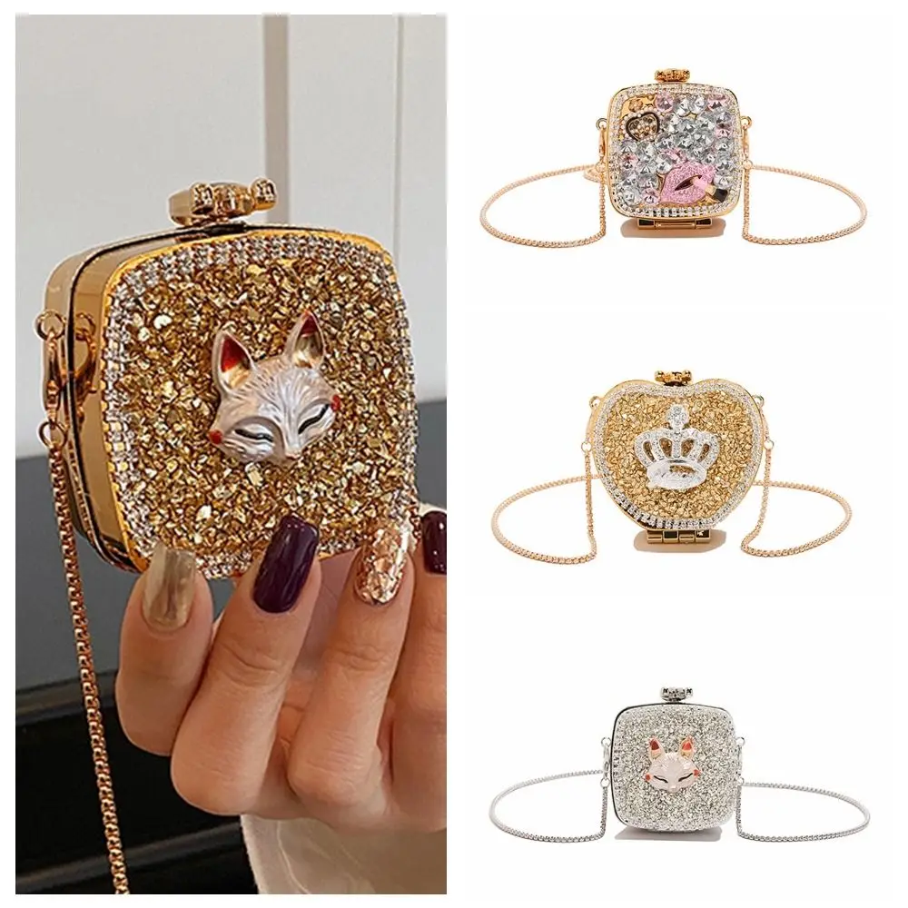 Retro Gold/Silver Diamond Evening Bag Elegant Luxury Banquet Chain Bag Irregular Shape Shinny Mini Lipstick Bag Wedding
Retro Gold/Silver Diamond Evening Bag Elegant Luxury Banquet Chain Bag Irregular Shape Shinny Mini Lipstick Bag Wedding