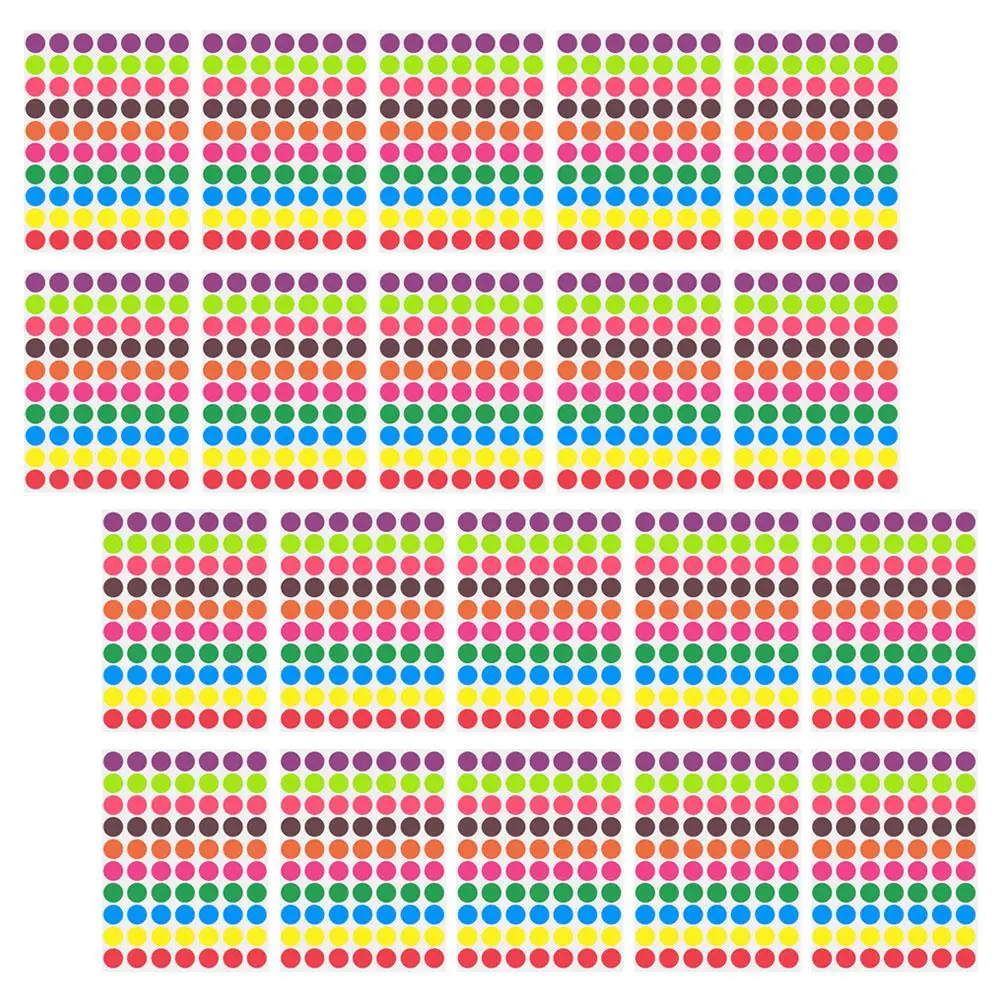 1400 Pcs Round Stickers Colorful Dots Adhesive Circle Labels Dot Label Stickers Round Tags File Folder Filing Products
1400 Pcs Round Stickers Colorful Dots Adhesive Circle Labels Dot Label Stickers Round Tags File Folder Filing Products