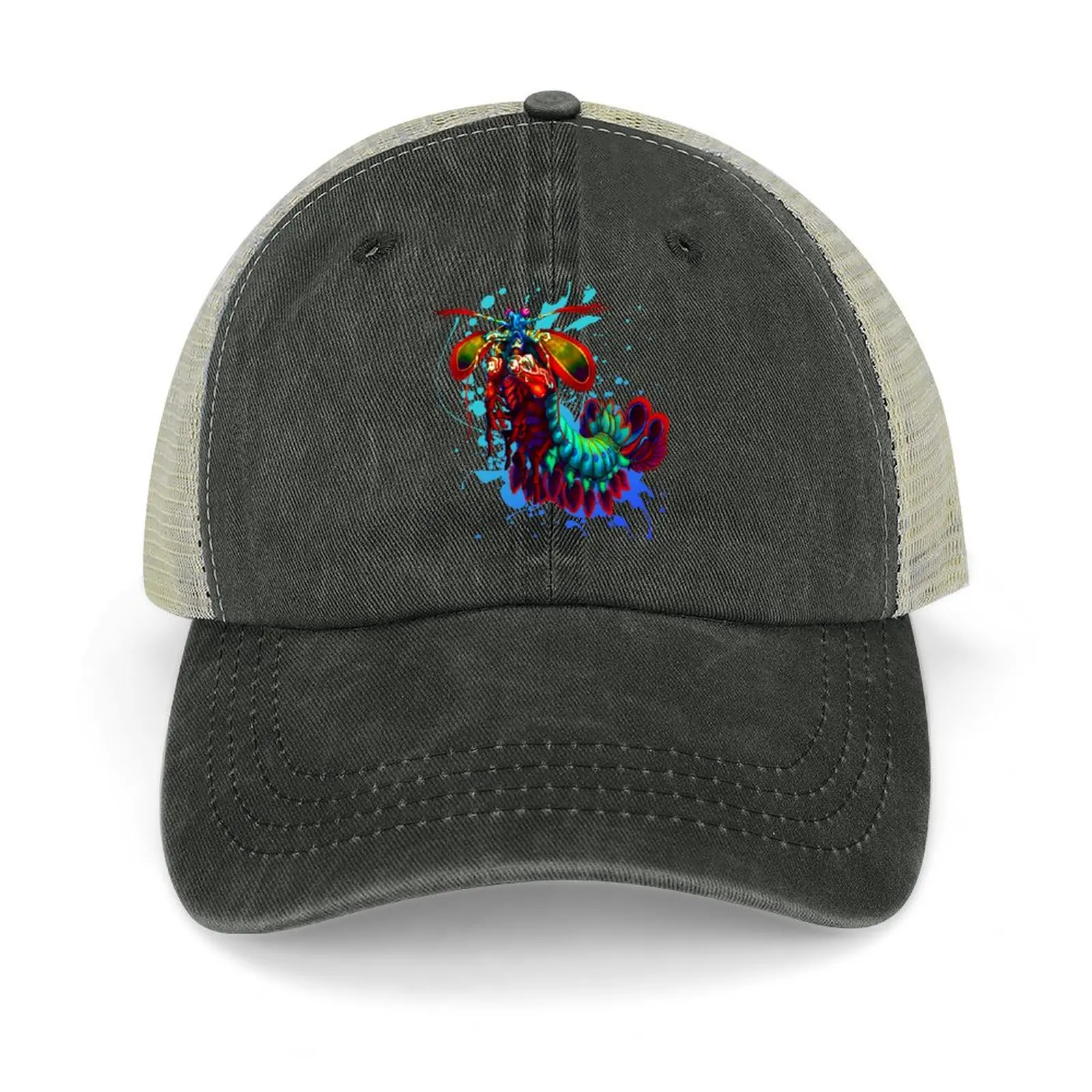 Rainbow Peacock Mantis Shrimp Blue Splash Baseball Cap birthday Cosplay fun hats New Hat Female Men's
Rainbow Peacock Mantis Shrimp Blue Splash Baseball Cap birthday Cosplay fun hats New Hat Female Men's