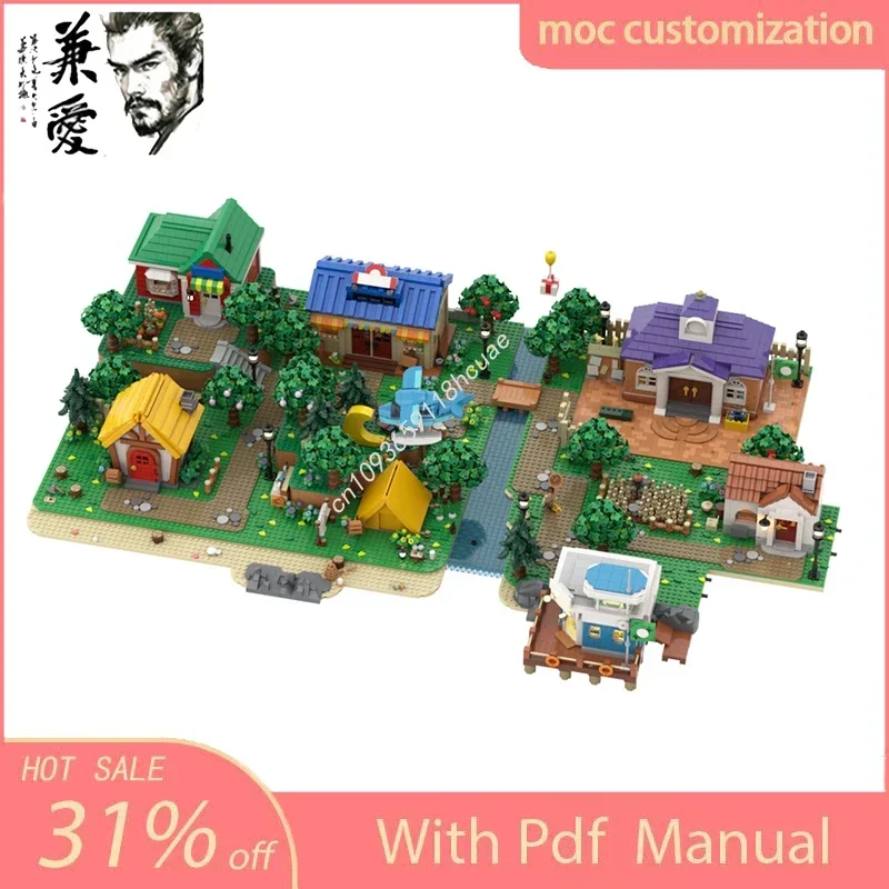 MOC изготовленное на заказ модульное здание, вид на улицу, модель пересечения животных, строительный блок, креативная сборка, образовательные кирпичи, подарки для детей
MOC изготовленное на заказ модульное здание, вид на улицу, модель пересечения животных, строительный блок, креативная сборка, образовательные кирпичи, подарки для детей