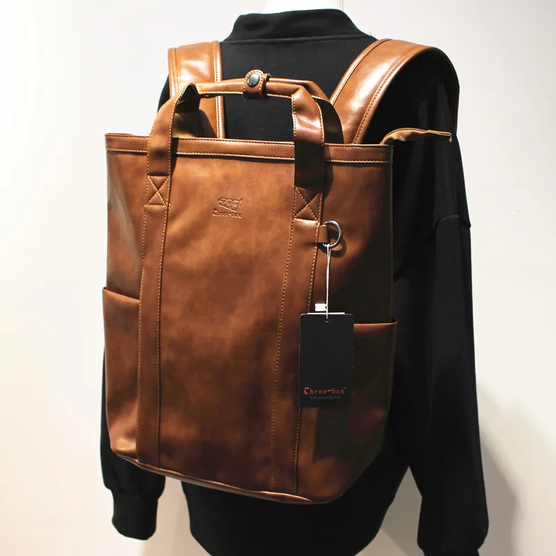 Retro Large Capacity Double Shoulder Bag Men's Travel Backpack Fashionable School Bag Commute Computer Bag Modern Neutral Style
Retro Large Capacity Double Shoulder Bag Men's Travel Backpack Fashionable School Bag Commute Computer Bag Modern Neutral Style