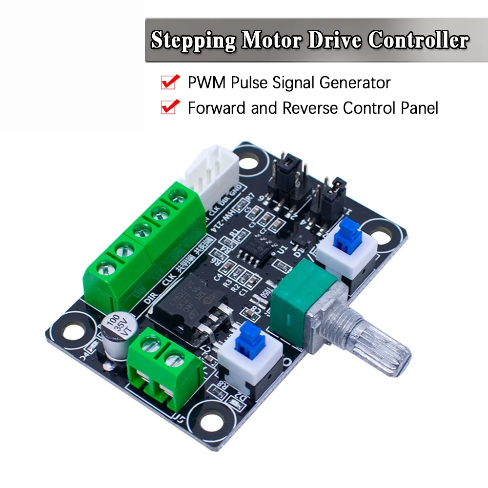Controlador controlador Motor paso a paso, generador señal pulso PWM, módulo Control velocidad, placa HW-214, DC 12V-24V
Controlador controlador Motor paso a paso, generador señal pulso PWM, módulo Control velocidad, placa HW-214, DC 12V-24V