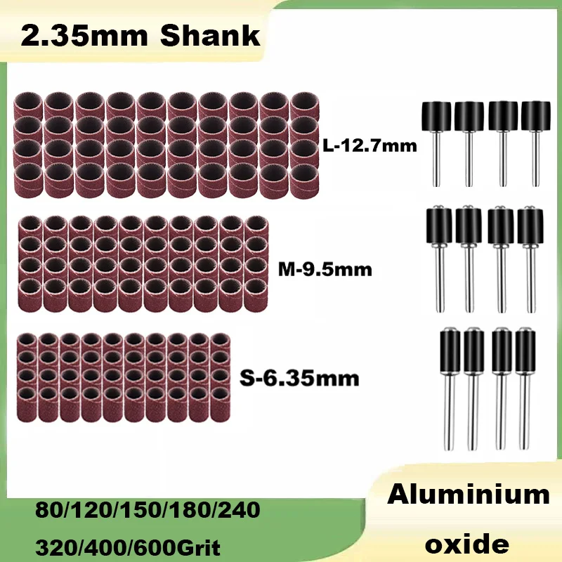 Sanding Drum Set 2.35mm Shank 80 120 150 180~600Grit Sanding Bands With Sanding Mandrels For Nail Dremel Rotary Tool Accessories
Sanding Drum Set 2.35mm Shank 80 120 150 180~600Grit Sanding Bands With Sanding Mandrels For Nail Dremel Rotary Tool Accessories