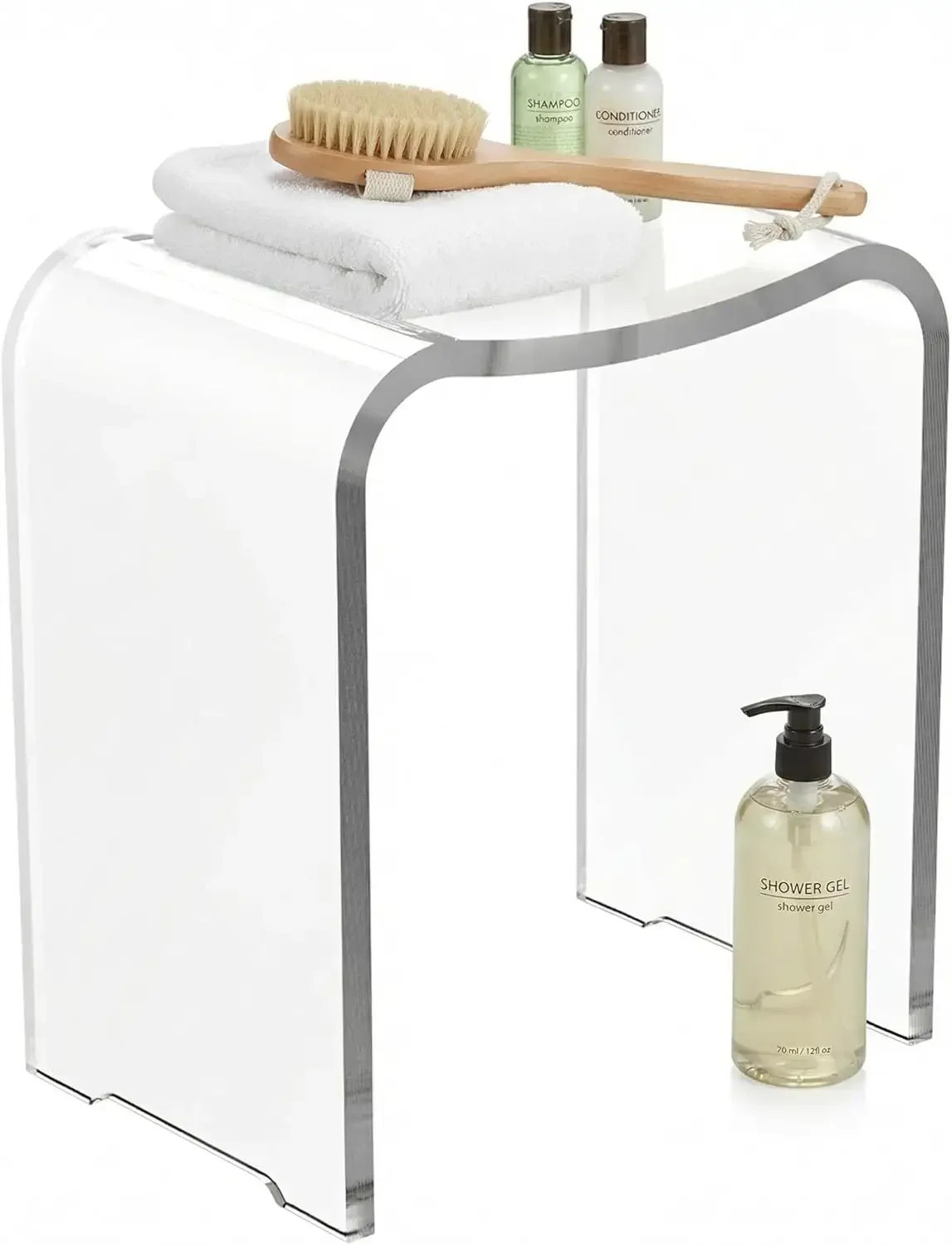 WAHFAY Acrylic Shower Bench, Clear Shower Chair for Inside Shower, Modern Waterproof Bath Seat with Rounded Edge, Bathroom Stool
WAHFAY Acrylic Shower Bench, Clear Shower Chair for Inside Shower, Modern Waterproof Bath Seat with Rounded Edge, Bathroom Stool
