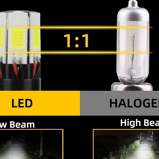 H4 LED Motorcycle Headlight: Canbus COB Chip, BA20D/P15D Compatible – Universal Fog Lamp & Running Light for Scooter
H4 LED Motorcycle Headlight: Canbus COB Chip, BA20D/P15D Compatible – Universal Fog Lamp & Running Light for Scooter