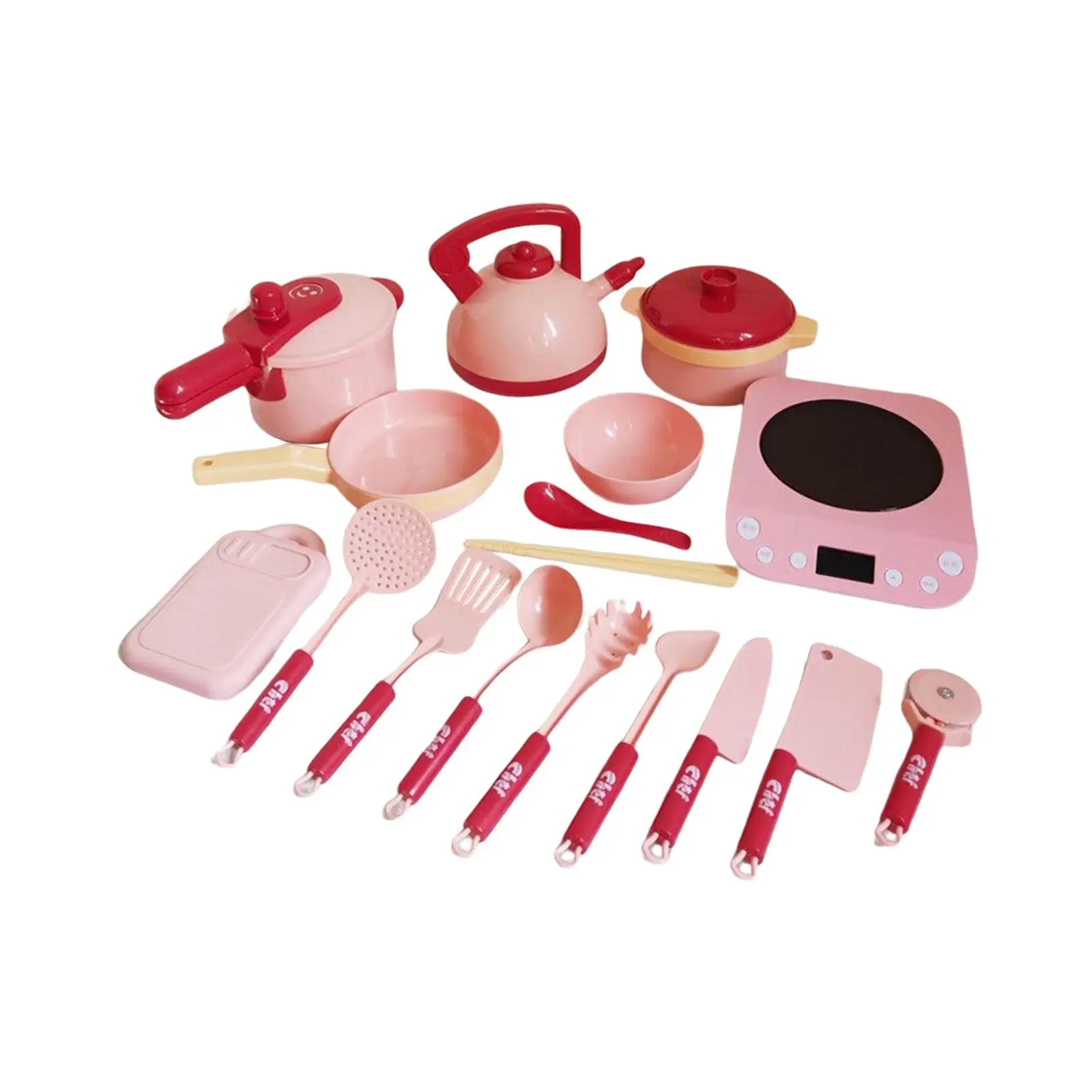 17x Play Kitchen Accessories, Toddler Pretend Cooking Playset for Children
17x Play Kitchen Accessories, Toddler Pretend Cooking Playset for Children