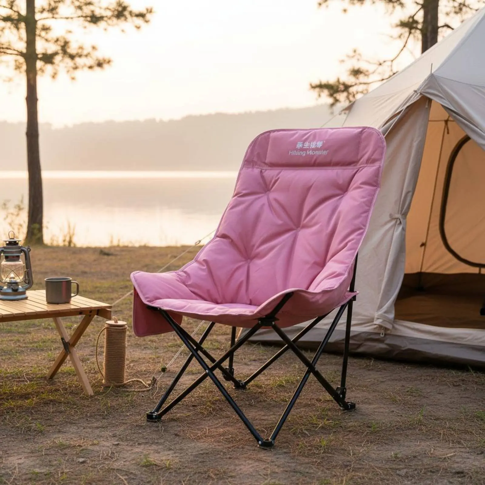 High Spine Moon Chair Foldable Padded Folding Camping Chair Portable High Spine Lounger Stable Framework for Campers, Backyard
High Spine Moon Chair Foldable Padded Folding Camping Chair Portable High Spine Lounger Stable Framework for Campers, Backyard