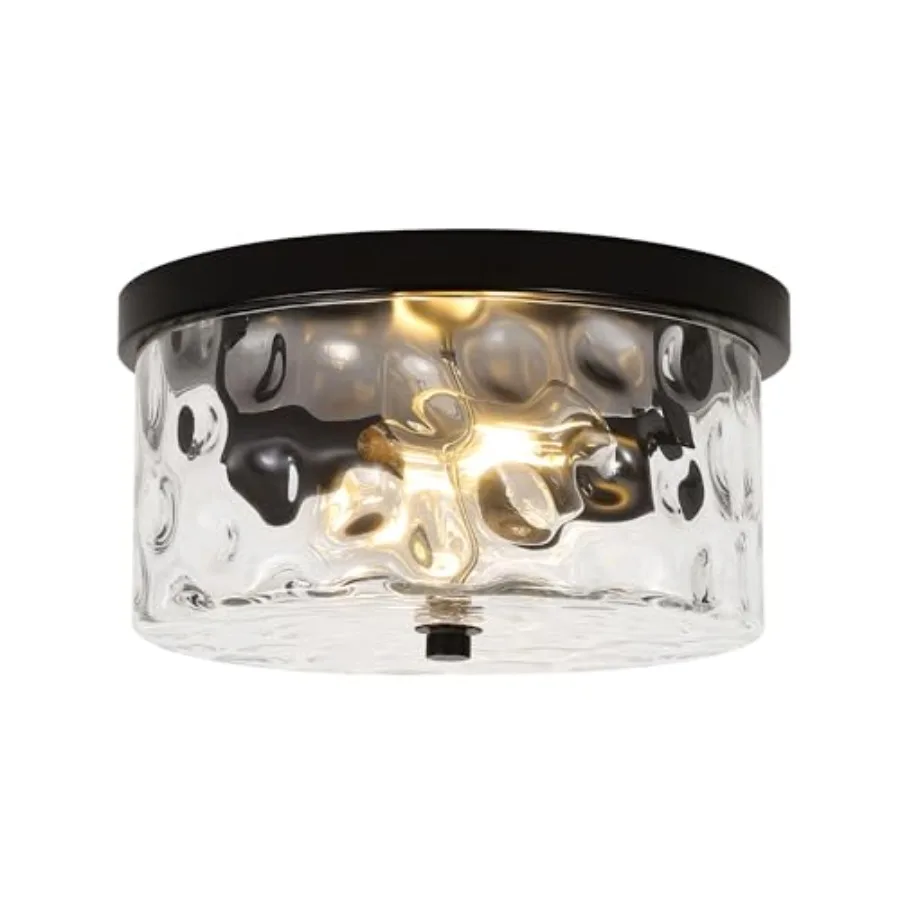 9.8" Small Flush Mount Ceiling Light With Clear Hammered Glass Hallway Light Fixtures Ceiling Mount for Bathroom 2-Lights Farmh
9.8" Small Flush Mount Ceiling Light With Clear Hammered Glass Hallway Light Fixtures Ceiling Mount for Bathroom 2-Lights Farmh