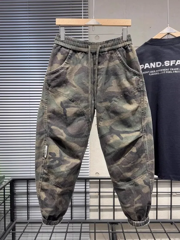 Men's Camouflage Work Pants Autumn Winter Loose Fit Vintage Washed Trousers Harajuku Style Casual Loose Cuffed Trousers
Men's Camouflage Work Pants Autumn Winter Loose Fit Vintage Washed Trousers Harajuku Style Casual Loose Cuffed Trousers
