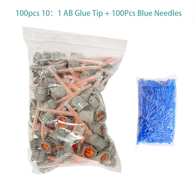 100set (10:1Ratio) Epoxy Adhesive Applicator Static Mixing Nozzle AB Glue Dispenser Needles Tip For LCD Frame Cover Refurbishing
100set (10:1Ratio) Epoxy Adhesive Applicator Static Mixing Nozzle AB Glue Dispenser Needles Tip For LCD Frame Cover Refurbishing