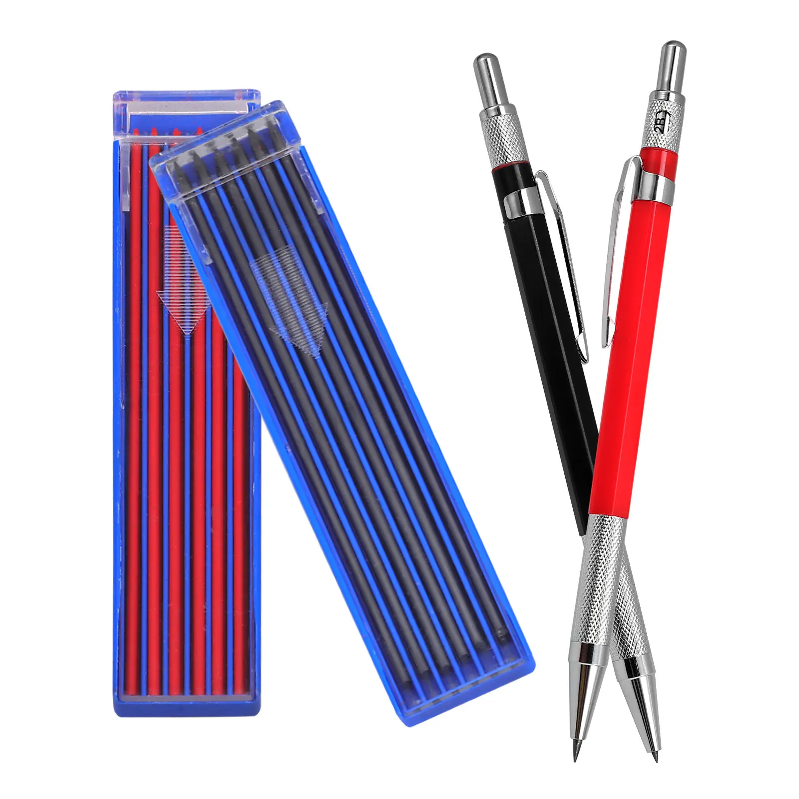 1 Set Of 2.0Mm Engineering Mechanical Pencils Automatic Propelling Pencil For Drafting Writing Carpenter Stationery Multi-Use
1 Set Of 2.0Mm Engineering Mechanical Pencils Automatic Propelling Pencil For Drafting Writing Carpenter Stationery Multi-Use