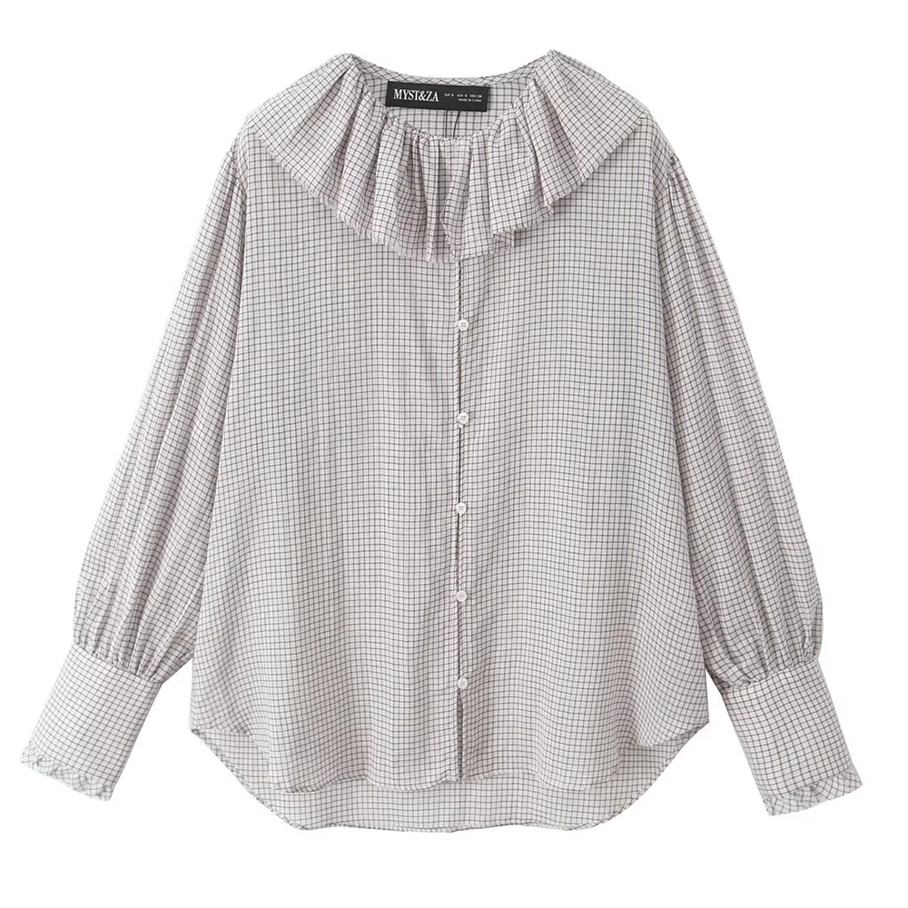TRAF Autumn New Product Women's Fashion Casual Temperament Small Grid Layered Decorative Long Sleeve Shirt
TRAF Autumn New Product Women's Fashion Casual Temperament Small Grid Layered Decorative Long Sleeve Shirt
