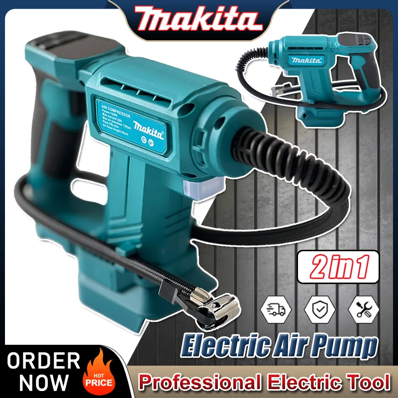 Беспроводной портативный электрический воздушный насос Makita 12 В перезаряжаемый ручной воздушный компрессор для автомобилей для батареи Makita 18 В
Беспроводной портативный электрический воздушный насос Makita 12 В перезаряжаемый ручной воздушный компрессор для автомобилей для батареи Makita 18 В