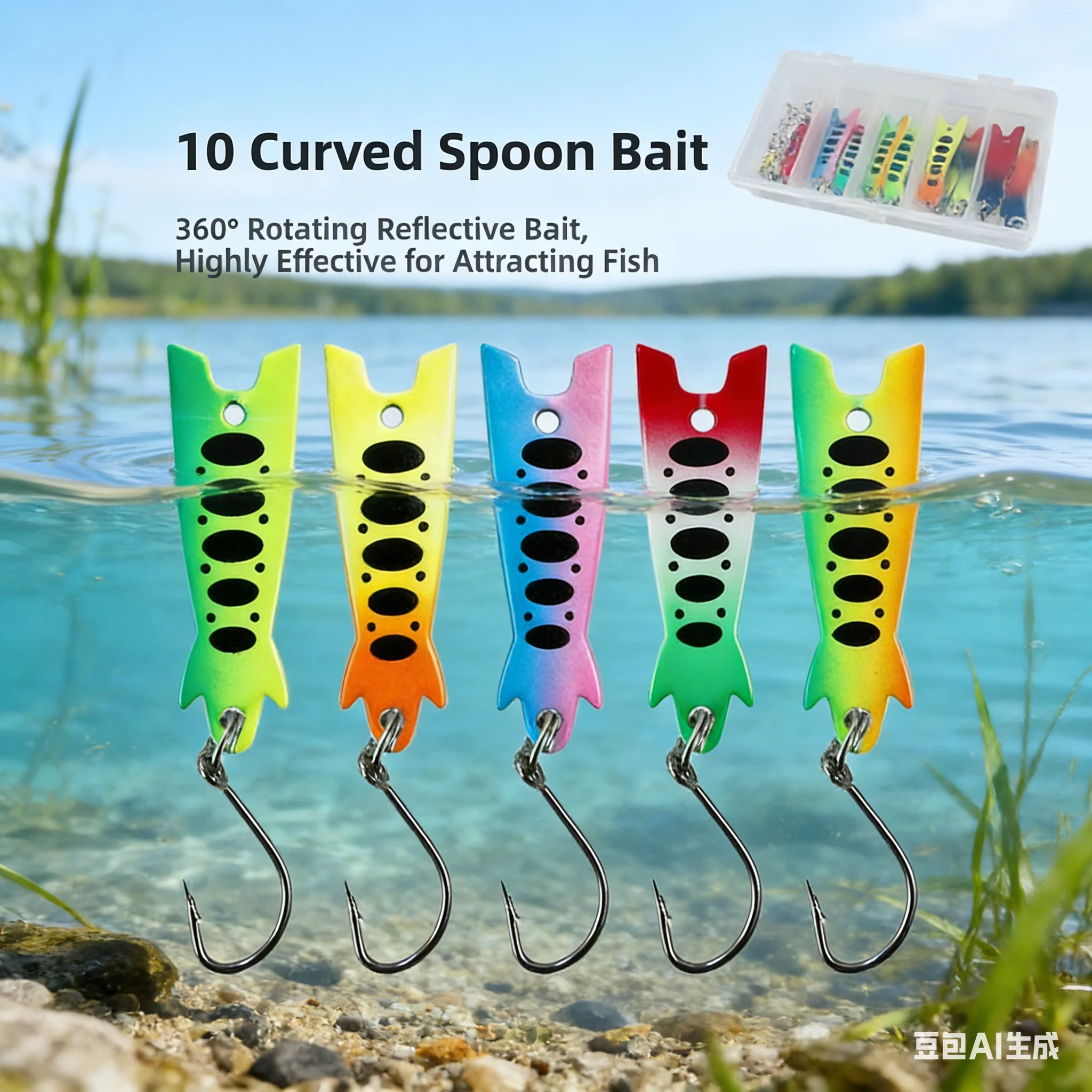 10pcs Curved Metal Spoon Lure 1.2/2.2/2.6g 360° Rotating Flash Sequins Bait For Freshwater Fishing Trout Carp Minnow Lure Parts
10pcs Curved Metal Spoon Lure 1.2/2.2/2.6g 360° Rotating Flash Sequins Bait For Freshwater Fishing Trout Carp Minnow Lure Parts