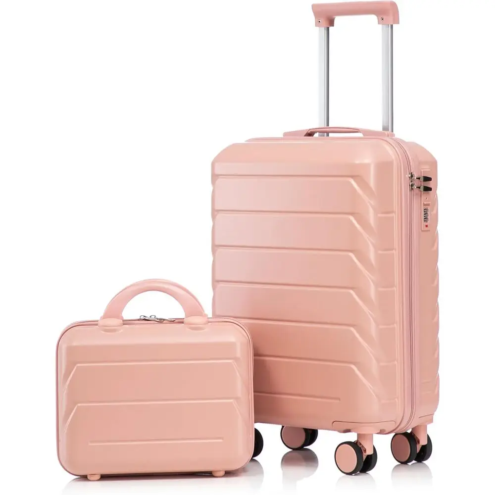 2-Piece Hard Case Luggage Set, Lightweight Spinner Suitcase with Combination Lock, 14 & 20 for Travel and Check-In (Pink)
2-Piece Hard Case Luggage Set, Lightweight Spinner Suitcase with Combination Lock, 14 & 20 for Travel and Check-In (Pink)