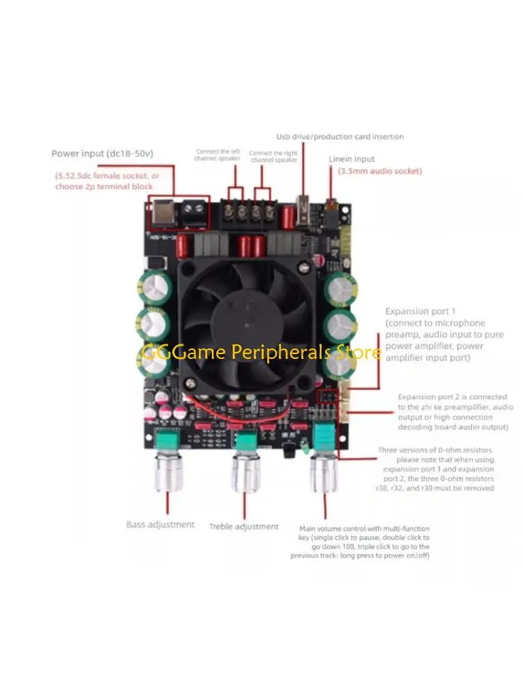 U55B 300W Outdoor Amplifier Board Bluetooth-compatible Digital Bass Treble Control
U55B 300W Outdoor Amplifier Board Bluetooth-compatible Digital Bass Treble Control