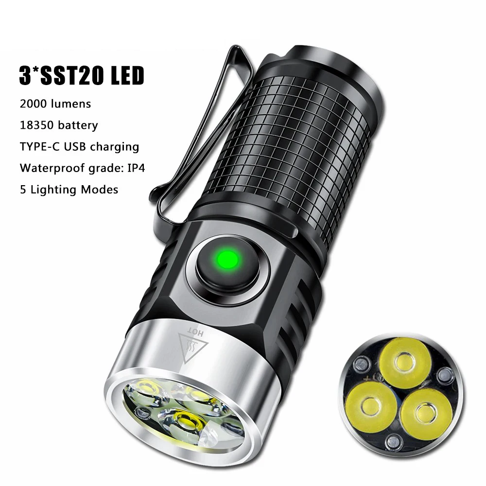 D2 LED Keychain Portable LED Powerful Flashlight Work Light Type-C Rechargeable Mini Torch with Magnet Camping Pocket Lantern
D2 LED Keychain Portable LED Powerful Flashlight Work Light Type-C Rechargeable Mini Torch with Magnet Camping Pocket Lantern