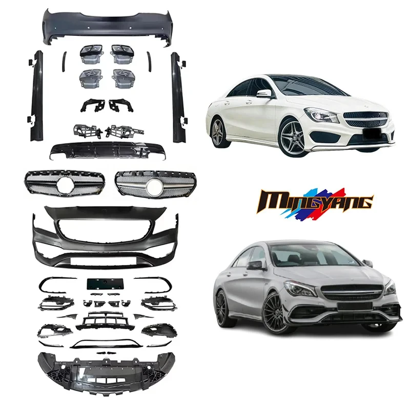 Высококачественный комплект решетки переднего и заднего бампера CLA45 Den 2014-2019 для Bodykit W117
Высококачественный комплект решетки переднего и заднего бампера CLA45 Den 2014-2019 для Bodykit W117