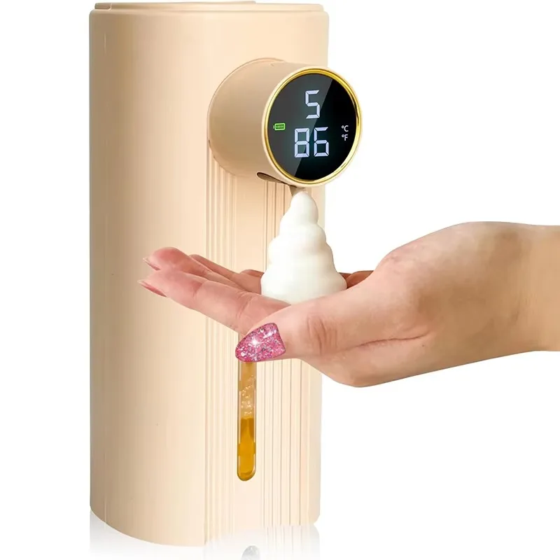 Hand Sanitizer Machine Digital Display Automatic Foam Soap Dispenser Waterproof Smart Bathroom Bubble Dispenser with Sensor
Hand Sanitizer Machine Digital Display Automatic Foam Soap Dispenser Waterproof Smart Bathroom Bubble Dispenser with Sensor