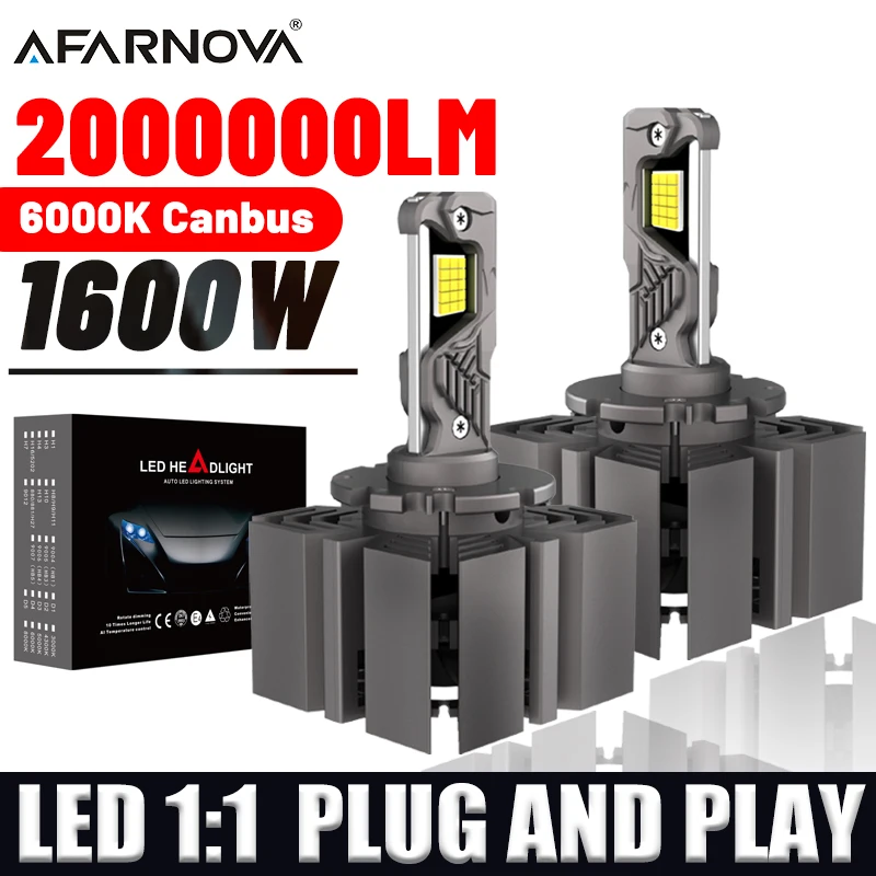 1600W 2PC D3S D1S LED Car Headlight Xenon Bulbs HID 1:1 2000000LM Canbus D1R D2R LED For Auto Fog Lights Plug&Play 12V D Lgthts
1600W 2PC D3S D1S LED Car Headlight Xenon Bulbs HID 1:1 2000000LM Canbus D1R D2R LED For Auto Fog Lights Plug&Play 12V D Lgthts