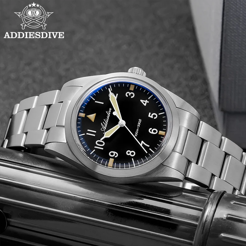 ADDIESDIVE Men Watch New 36mm Luxury Titanium Quartz Wristwatch 100m Waterproof BGW9 Luminous Bubble Glass Leisure VH31 Watch
ADDIESDIVE Men Watch New 36mm Luxury Titanium Quartz Wristwatch 100m Waterproof BGW9 Luminous Bubble Glass Leisure VH31 Watch