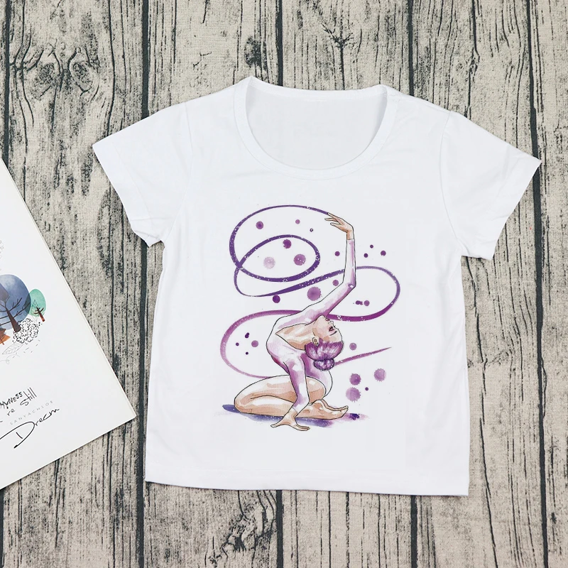 Watercolor Ballerina Print Girl White T-shirt Gymnastics Dance Children's Baby T-shirt Children's Casual T-shirt
Watercolor Ballerina Print Girl White T-shirt Gymnastics Dance Children's Baby T-shirt Children's Casual T-shirt