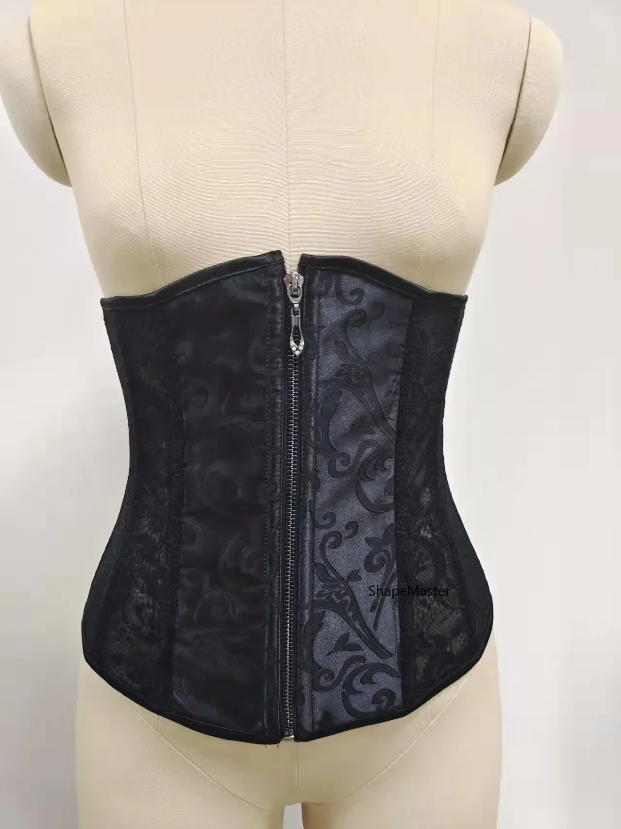 Black White Mesh Breathable Zip Underbust Corset Women Sexy Bustier Waist Cincher Lace-Up Body Shaper Corselet
Black White Mesh Breathable Zip Underbust Corset Women Sexy Bustier Waist Cincher Lace-Up Body Shaper Corselet