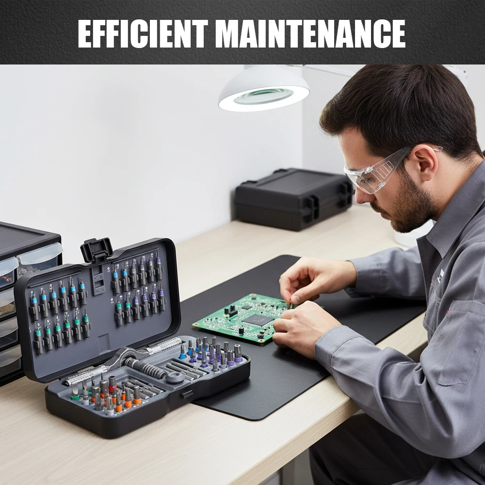 66 in 1 Magnetic Screwdriver Set DIY Ratchet Screwdriver Set Multi Bit Drive Set with Detachable Ratchet Handle for Compute Tool
66 in 1 Magnetic Screwdriver Set DIY Ratchet Screwdriver Set Multi Bit Drive Set with Detachable Ratchet Handle for Compute Tool