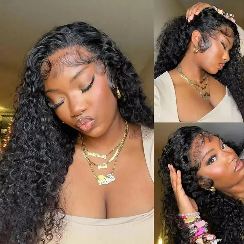 13x4 Transparent Lace Front Wig Women's 40 Inch Water Wave Lace Front Wig Human Hair 1B# Natural Color Wigs For Women
13x4 Transparent Lace Front Wig Women's 40 Inch Water Wave Lace Front Wig Human Hair 1B# Natural Color Wigs For Women