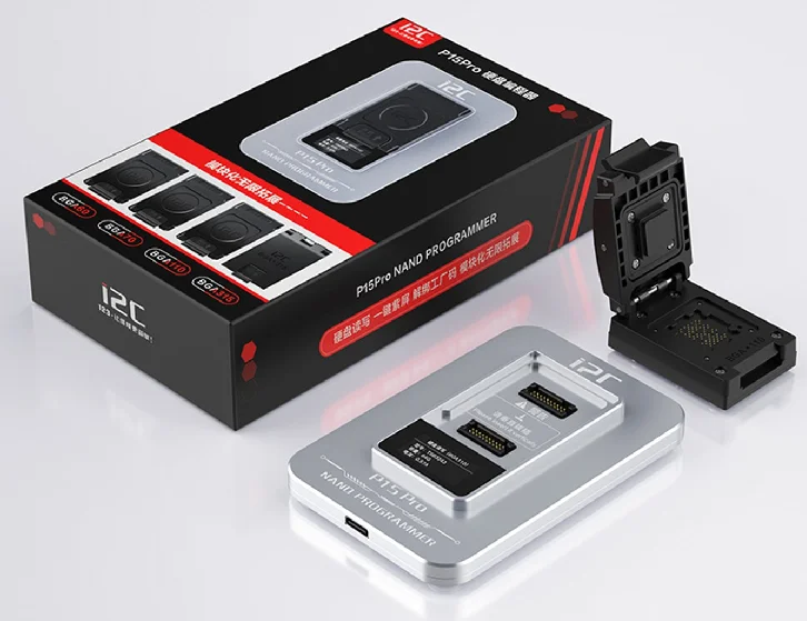 I2C P15 Pro PCIE Nand HDD Programmer BGA60/BGA70/BGA110/BGA315 for iPhon 6-15PM Hard Disk Date Modify Purple Screen WIFI Unbind
I2C P15 Pro PCIE Nand HDD Programmer BGA60/BGA70/BGA110/BGA315 for iPhon 6-15PM Hard Disk Date Modify Purple Screen WIFI Unbind