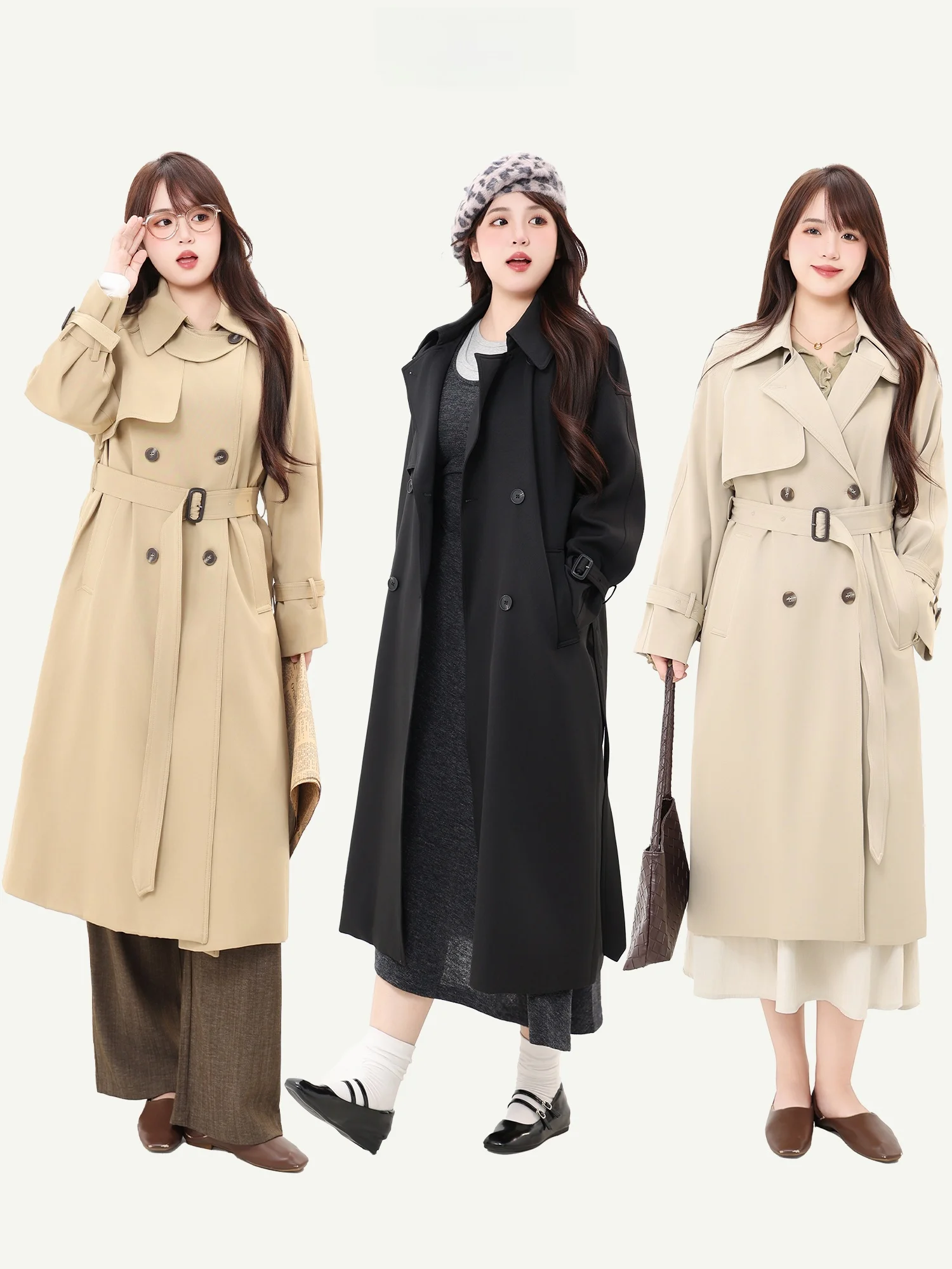 Корейская женская ветровка больших размеров с удлиненным эффектом стройности, из смесового полиэстера и хлопка, с длинными рукавами
Корейская женская ветровка больших размеров с удлиненным эффектом стройности, из смесового полиэстера и хлопка, с длинными рукавами